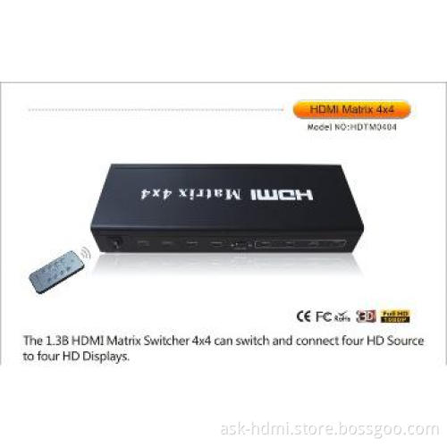 4 in 4 out HDMI Matrix with RS232